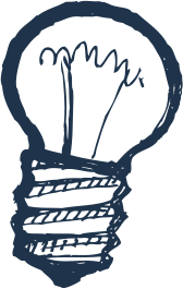 Large blue light bulb